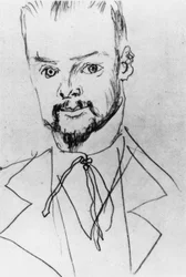 Paul Klee / Zeichnung von A. Macke