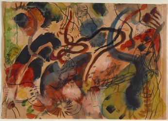 Persiflage auf den Blauen Reiter