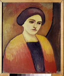 Porträt von Madame Macke, Ehefrau des Malers