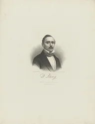 Porträt des Pianisten und Komponisten Diederich Krug 1821-1880, ca. 1850