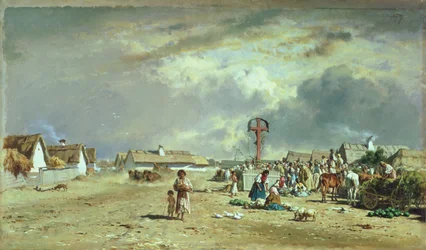 Der Markt in Szolnok, Ungarn