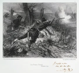 Les Francs-Tireurs, Belagerung von Paris, Deutsch-Französischer Krieg, Dezember 1870 1872