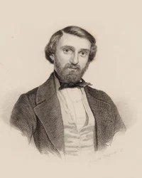 Porträt des Komponisten Giuseppe Verdi 1813-1901, ca. 1850