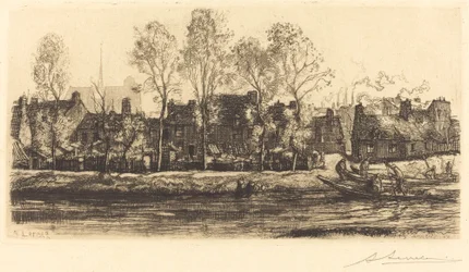 Ufer der Somme bei Amiens