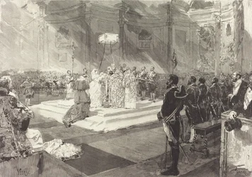 Königliche Taufe am spanischen Hof, 1882