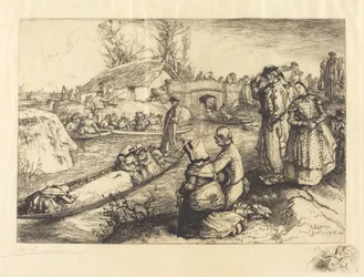 Beerdigung im Vendeen-Sumpf, 1901