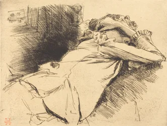 Schlafende Frau, 1892