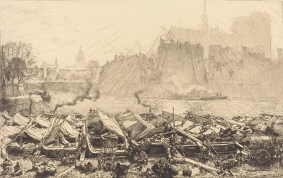 Der große Apfelmarkt Le grand marché aux pommes, 1917