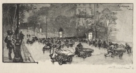 Der Boulevard, an der Ecke des Faubourg Montmartre