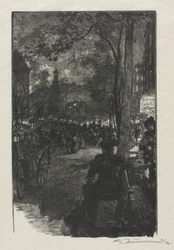 Boulevard Montmartre, Abend