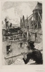 Sur les Toits près Notre Dame, 1893
