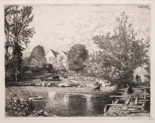 Die alte Fußgängerbrücke