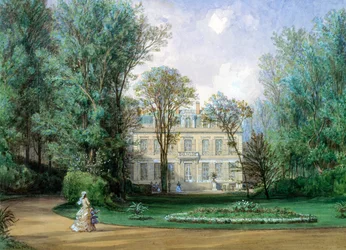 Das Hotel Rainbeaux, Avenue des Champs Elysees und 57 Rue de Ponthieu, Paris, 1868