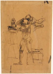 Das Genie des Bildhauers, um 1880-1883