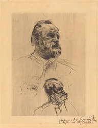 Victor Hugo, Dreiviertelansicht