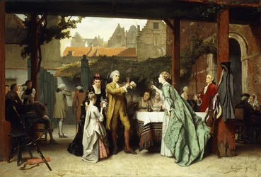 Den Gewinner anstoßen, 1870