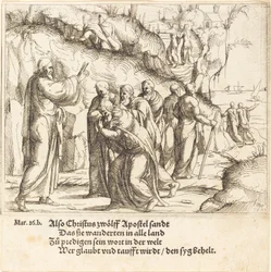 Christus beauftragt die Apostel mit ihrer Mission
