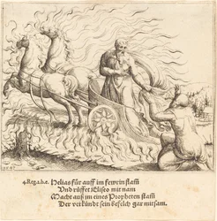 Elija wird in den Himmel aufgenommen, 1547