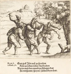 Jesaja erträgt Spott wegen seines Glaubens, 1549