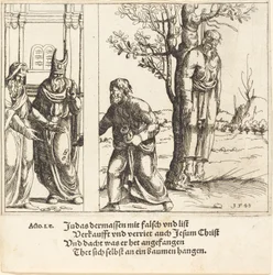 Judas gibt die dreißig Silberlinge zurück