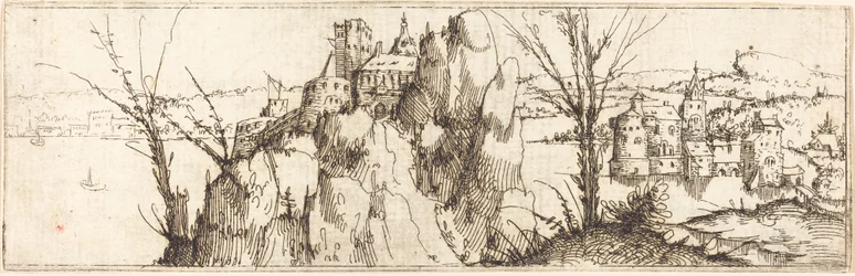 Landschaft mit einem See