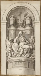 Studie für ein Grabdenkmal, 1750