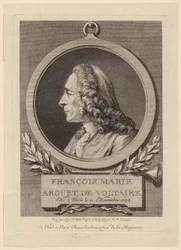 Porträt von François Marie Arouet de Voltaire