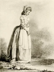 Studie einer jungen Dame