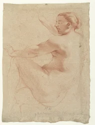 Sitzender weiblicher Akt
