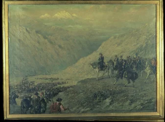 Der Übergang der Anden im Jahr 1817