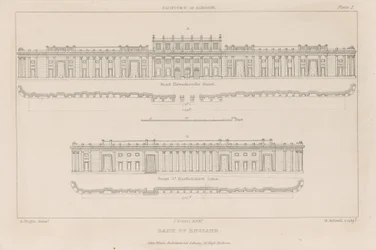 Bank of England, Sir John Soanes Südfront, 1823