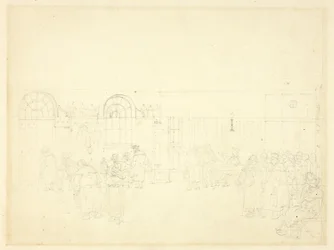 Studie für Wachhaus, St. Mary Le Bone, aus Mikrokosmos von London