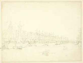 Studie für die West India Docks, aus Microcosm of London