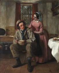 Charles Dickens in der Rolle von Sir Charles Coldstream, ca. 1850