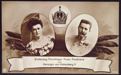 Erzherzog Franz Ferdinand von Österreich, Thronfolger von Österreich, und seine Frau, Herzogin von Hohenberg, 1914