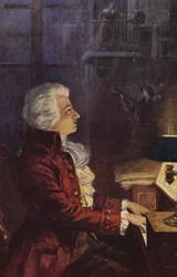Porträt von Wolfgang Amadeus Mozart