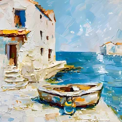 Mediterranes Hafenboot