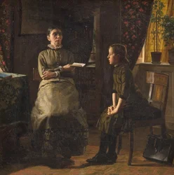 Lehrerin und Schüler