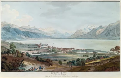 Blick auf Vevey