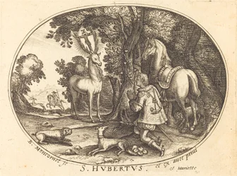 Die Vision des heiligen Hubertus