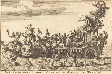 Barcha di musici rapra Clauco dio Marino e Tritoni