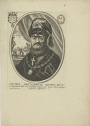 Porträt des Zaren Michail I. Fjodorowitsch von Russland 1596-1645, um 1640-1650