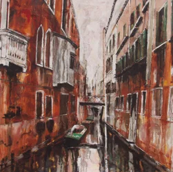 Venezianische Kanalspiegelungen