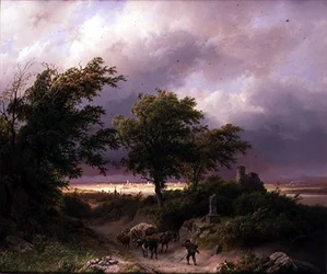 Waldlandschaft mit Fernsicht auf Cleve