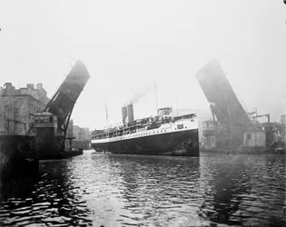 Eastland Schiff, Chicago, Illinois, USA, ca. 1900