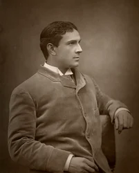 Maurice Barrymore, britischer Schauspieler, 1886