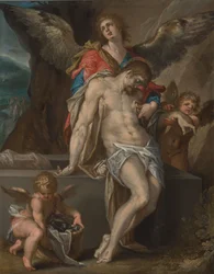 Engel tragen den Körper Christi (Engelpietà)