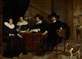 Zwei Regenten und zwei Regentinnen des Spinhuis
