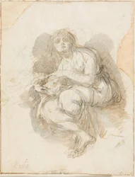 Heilige Frau mit Schädel