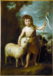 Junger Johannes der Täufer mit dem Lamm